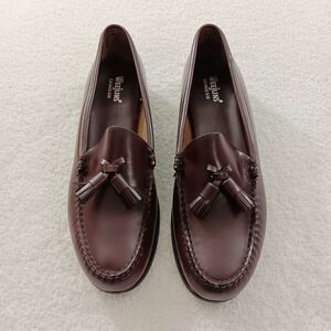 G.H.Bass Weejuns Leather Tassel Loafers Women's 8AA Wine Preppy Old Money Academ